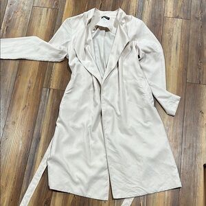 Elegant Cream Trench Coat